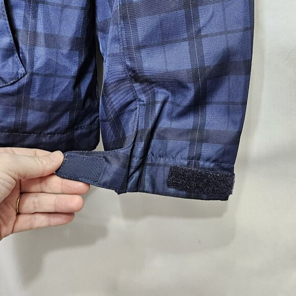 North End Sport Bud Light Womens Jacket Blue Plaid Full zip Lightweight Size L - Picture 9 of 16